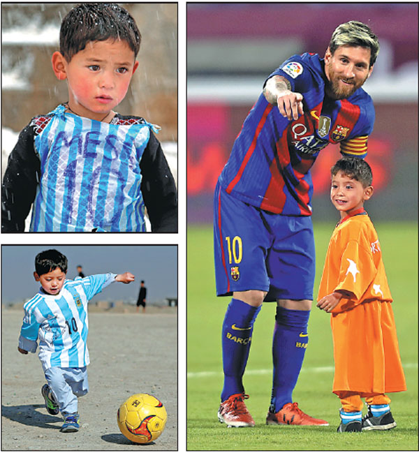 5-year-old with Lionel Messi jersey made from a plastic bag might meet idol