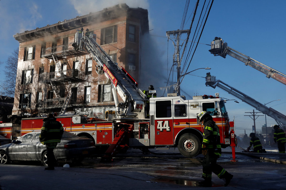 23 injured in New York city fire USA