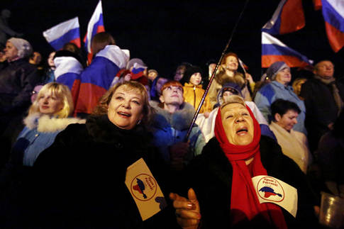 Crimeans vote on union with Russia