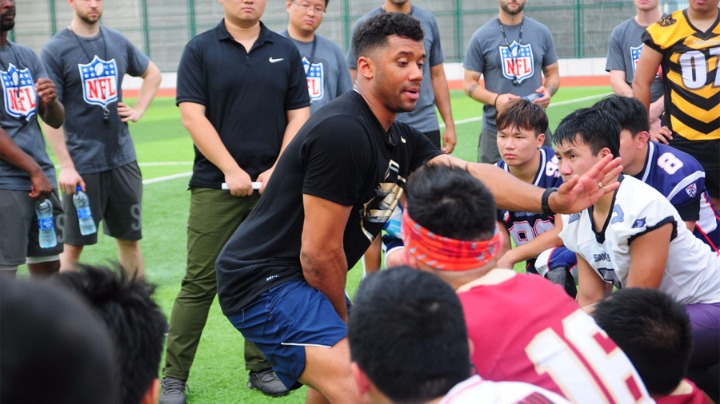 Russel Wilson NFL Flag Football - Seattle