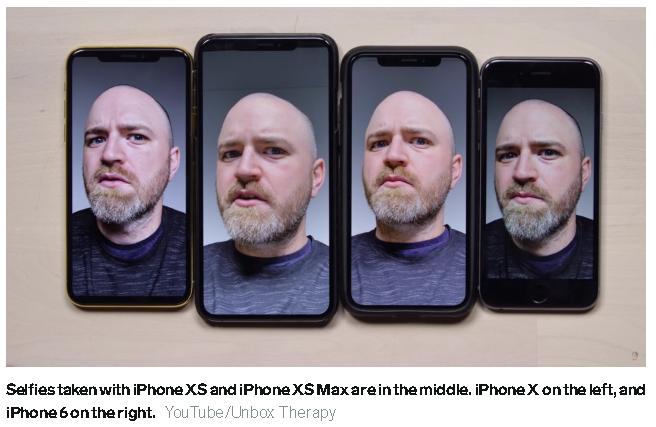 iPhone XS系列陷美颜门外国用户称自拍被过