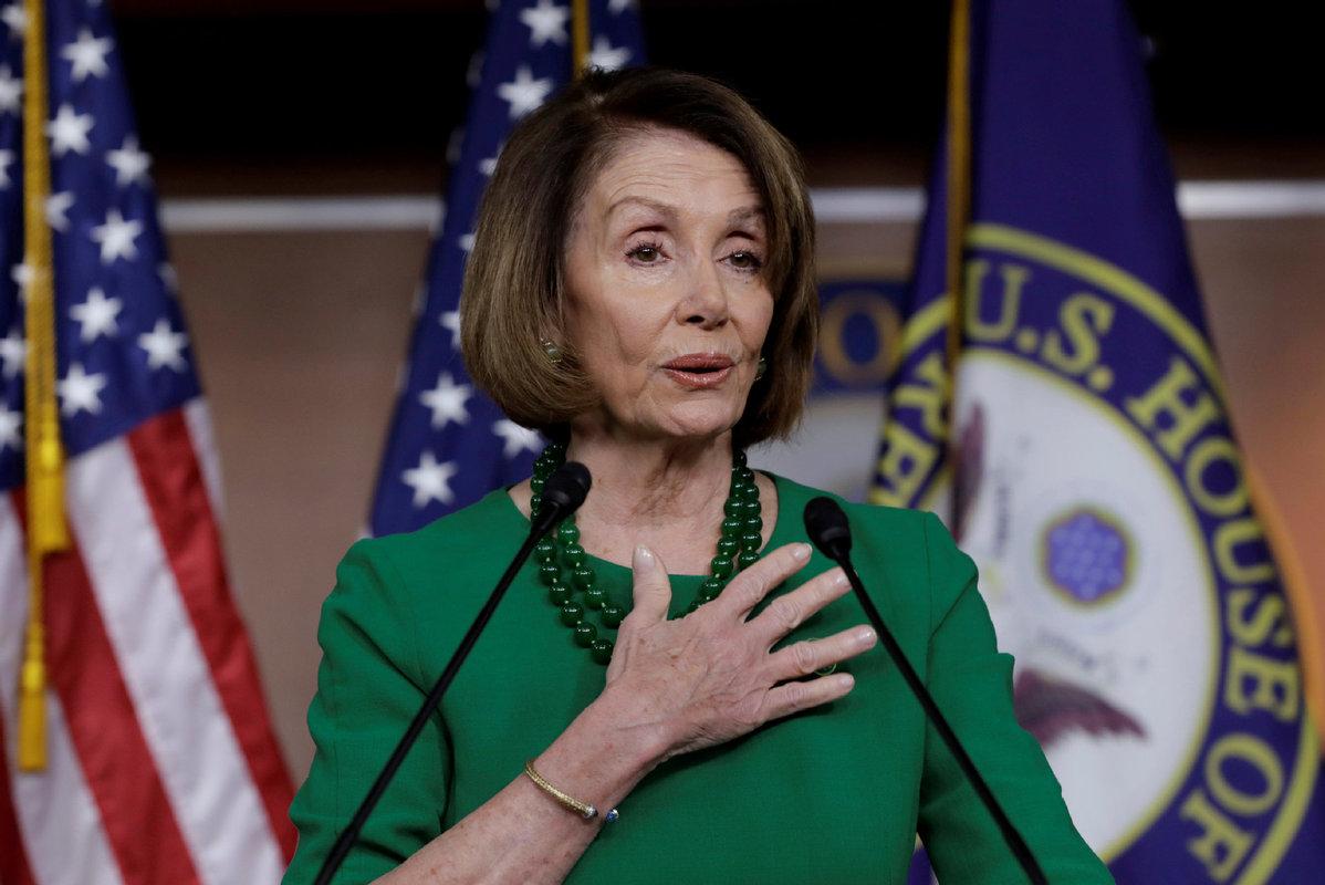 Pelosi, foes clinch deal all but paving her way to speaker - USA - Chinadaily.com.cn1198 x 800