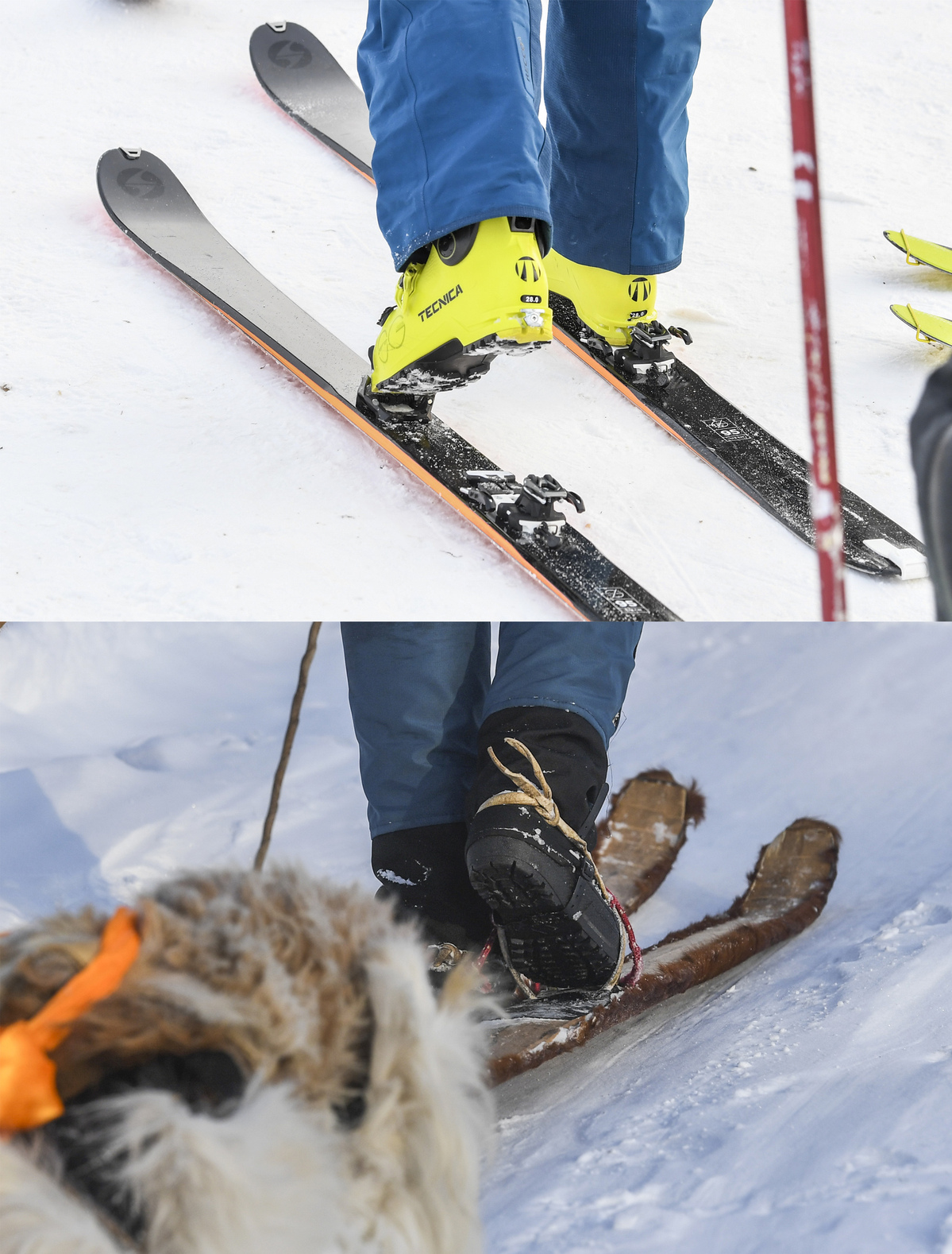 Xinjiangs Ancient Fur Skis Amaze European Tourists On Modern Skis Cn 