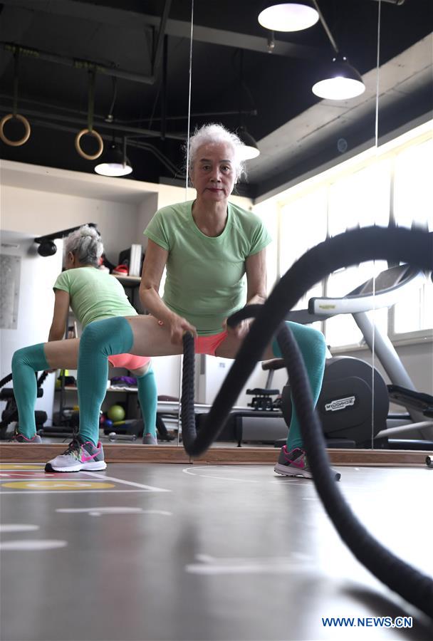 74 Year Old Granny Spends One Hour Every Day In Bodybuilding