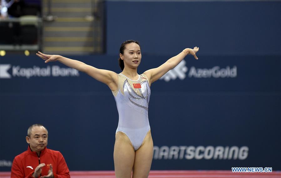 Chinas Zhu Xueying Wins Womens Final Of Trampoline Gymnastics At Fig World Cup Cn 9604