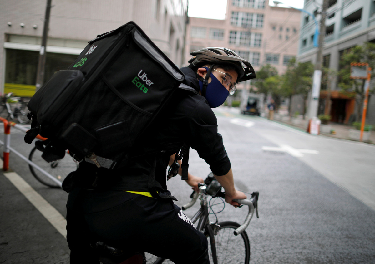 bike delivery uber eats