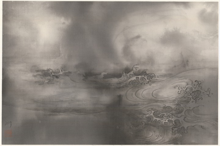 Chinese artists presents ink landscapes of the cosmos in Chicago