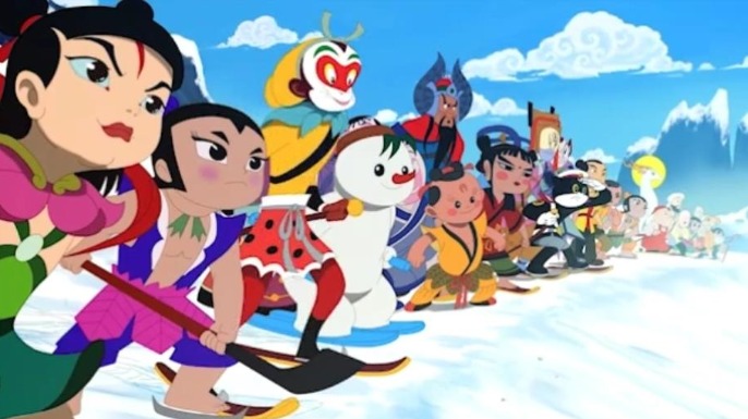 Classic animated characters suit up for Winter Olympics 