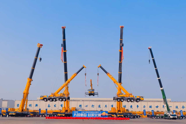 XCMG debuts latest all-terrain construction cranes
