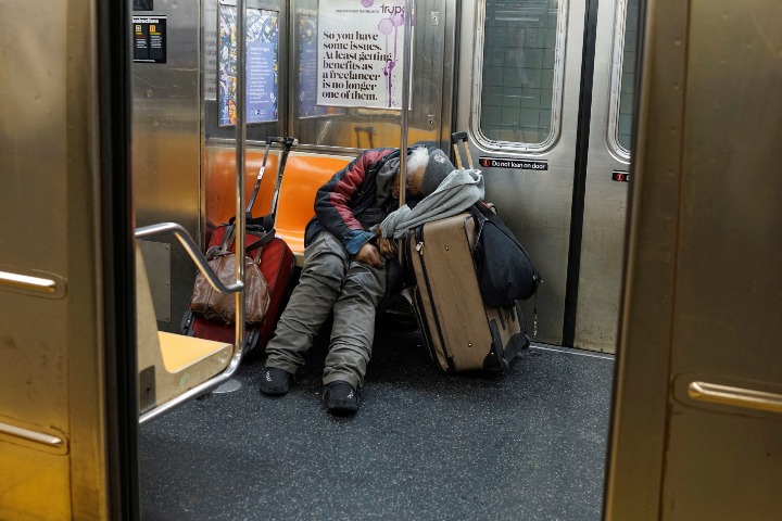 New York City To Remove Homeless From Subway World Chinadaily Cn