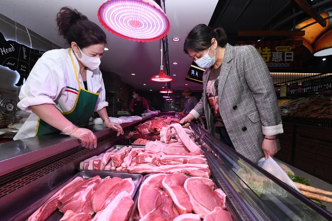 China S Pork Price Falls Last Week Chinadaily Cn