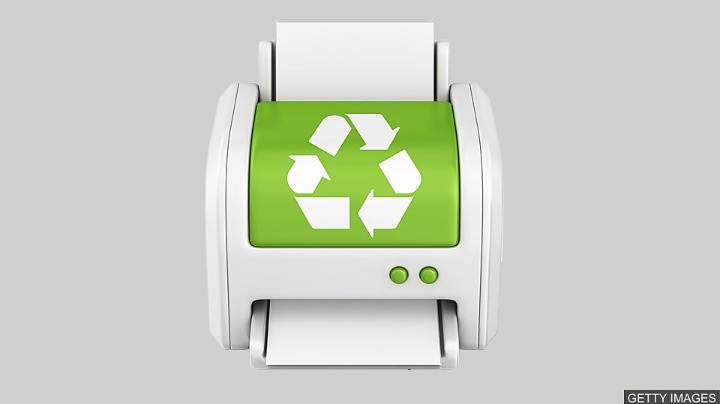Paper-saving 'de-printer' invented 新發明:省紙節能的 “去墨打印機”