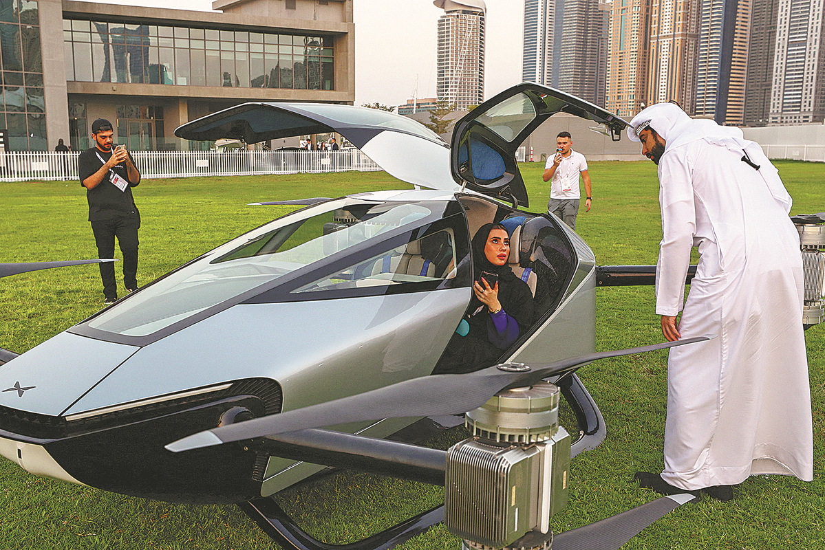 Xpeng 2-seater car flies in Dubai to better explore 'future mobility' - Chinadaily.com.cn