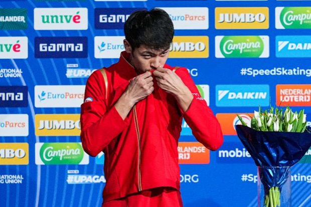 China's Ning bags men's 1,000m gold at speed skating World Cup