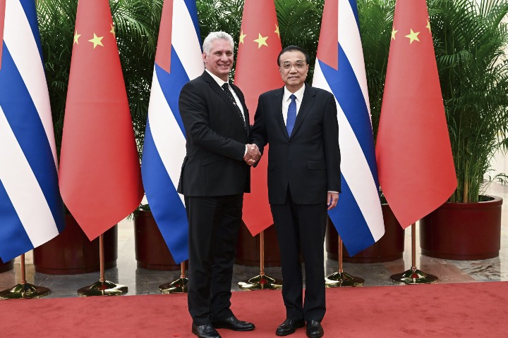 Chinese Premier Meets With Cuban President - Chinadaily.com.cn