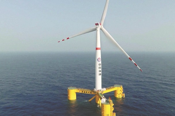 Cnooc Links Deep Sea Wind Power To Hainan Oil Field Grid Chinadaily