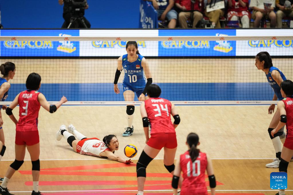 China beats Japan at 2023 Volleyball Nations League