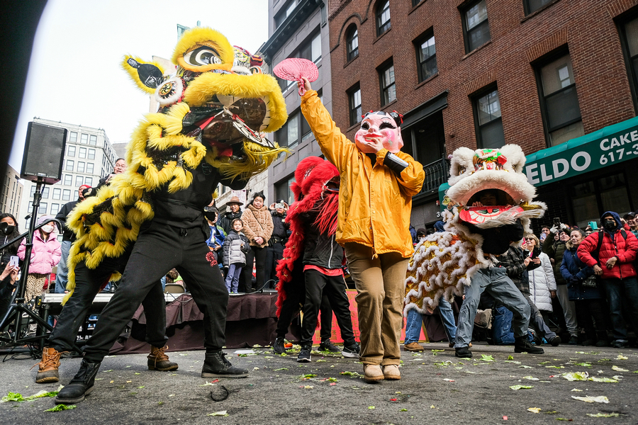Chinese New Year Parade in Boston Chinatown