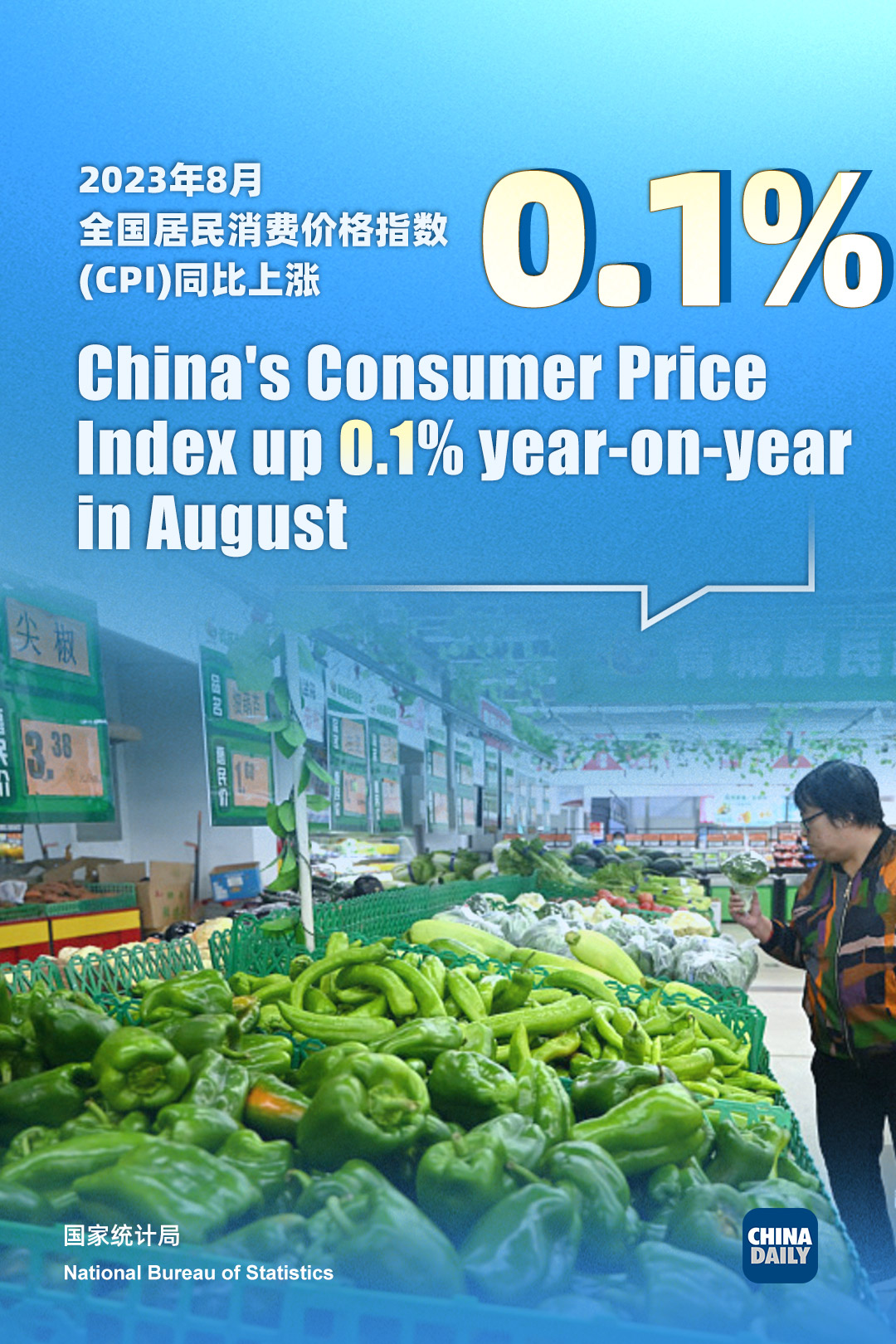 China Consumer Inflation Turns Positive In August - Chinadaily.com.cn