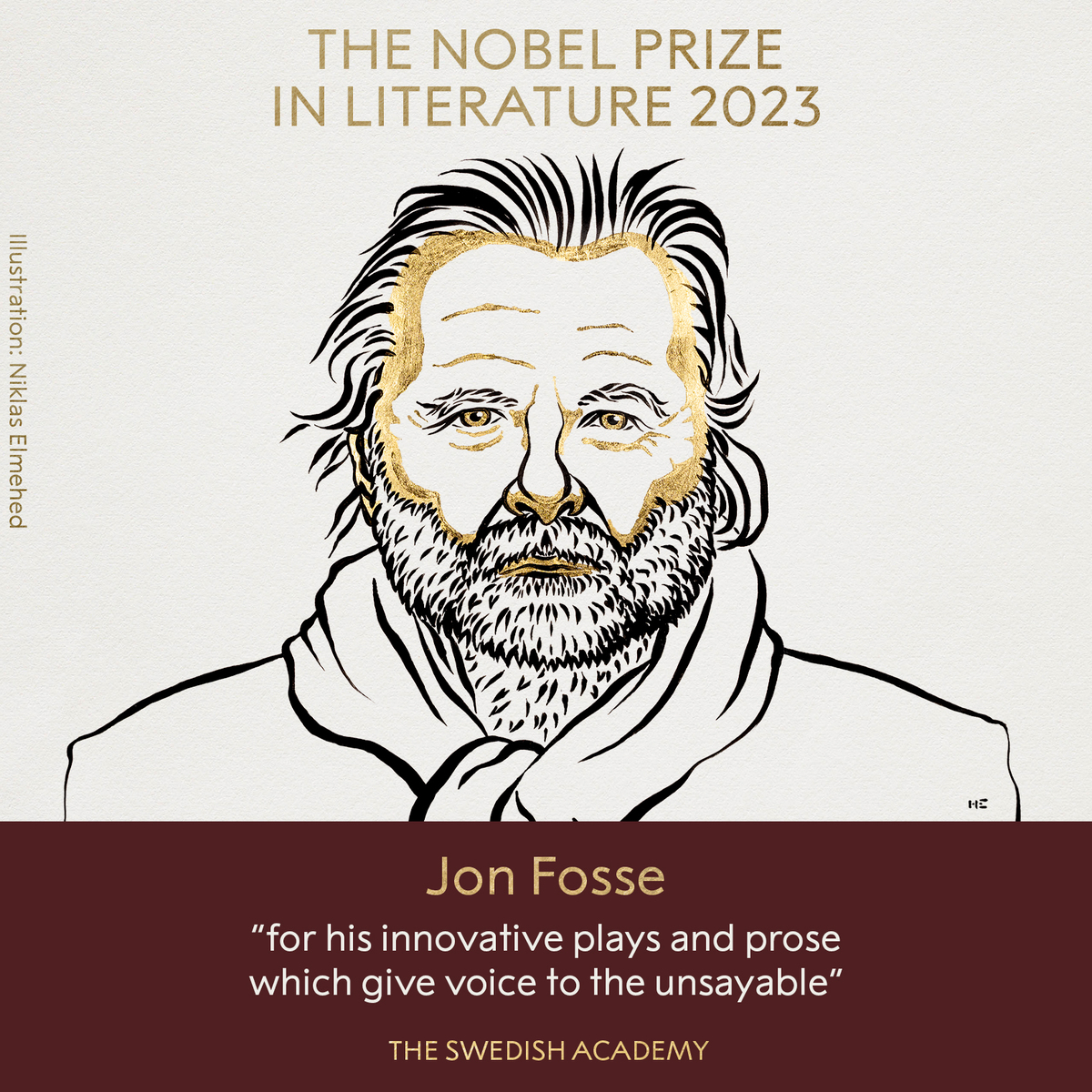 Nobel Prize in Literature awarded to Norwegian author Jon Fosse World