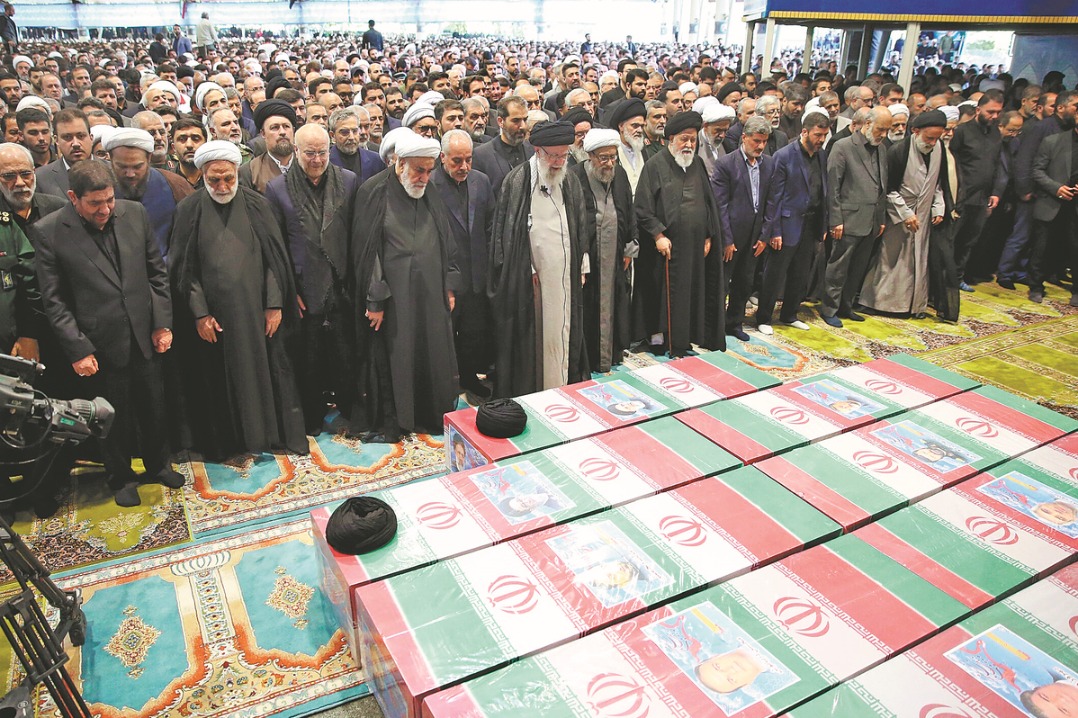 Iranians bid final farewell to late leader