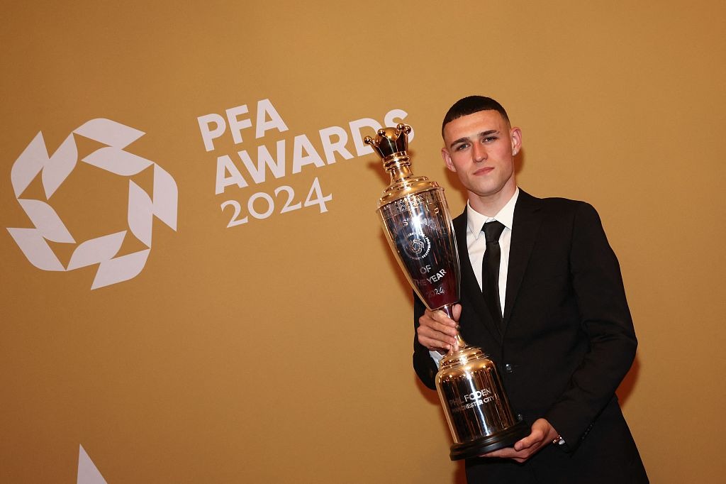 Man City's Phil Foden and Khadija Shaw voted PFA's player of the year in English soccer