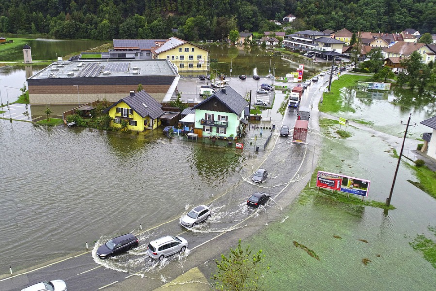 EU issues warning as flood waters rise