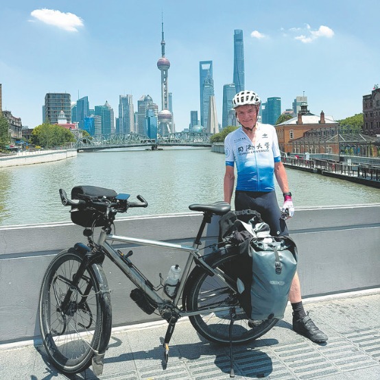 Architect's cycling journey spins his intellectual wheel