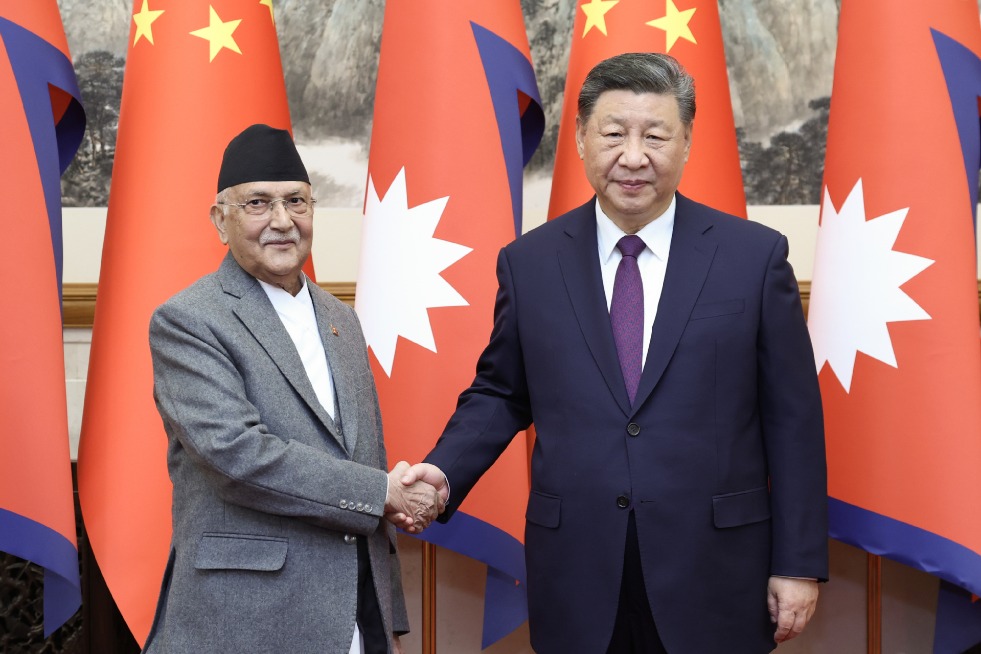 Xi calls for advancing strategic partnership of cooperation with Nepal