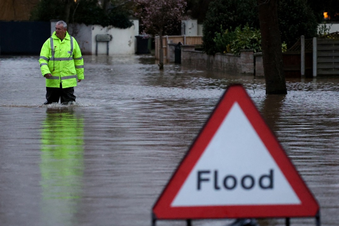 Power cuts and two dead as Storm Darragh batters UK