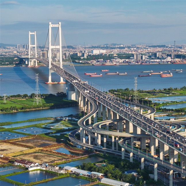 Aerial view of Guangdong-Hong Kong-Macao Greater Bay Area