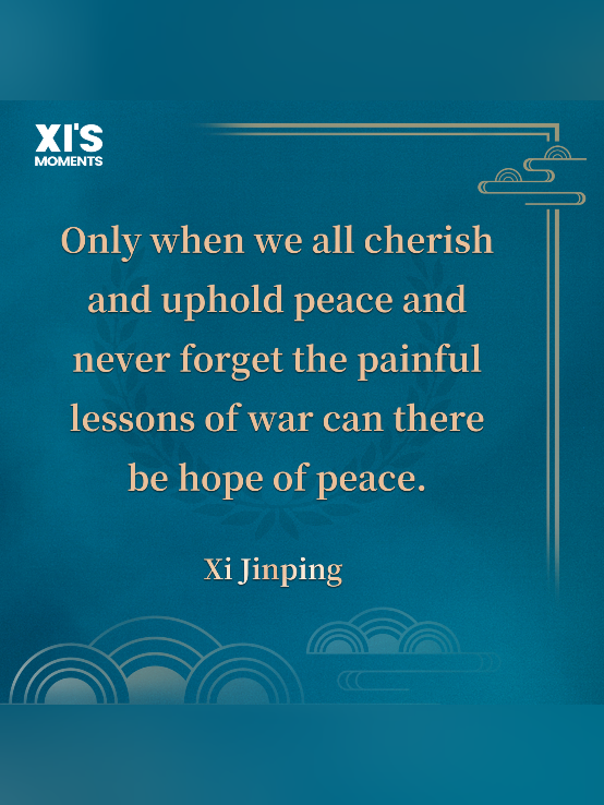 Xi's call for world peace