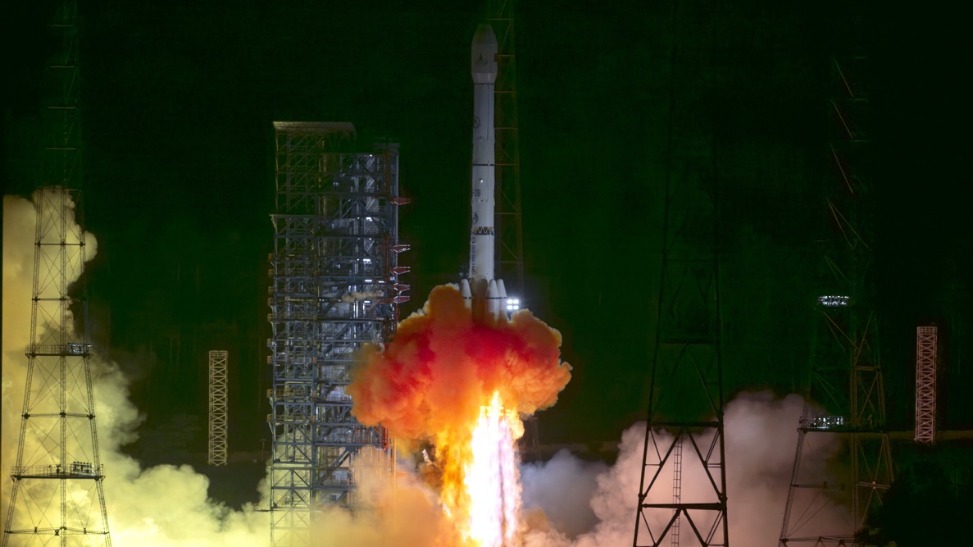 Long March 3B Rocket Launch
