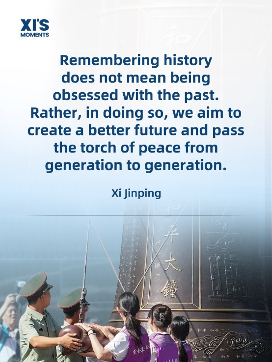 Xi on upholding a correct view of history