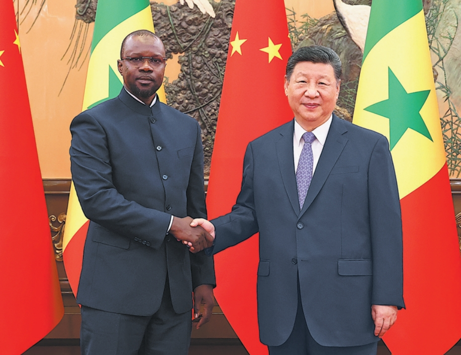 Leaders pledge to strengthen Sino-Senegalese relations