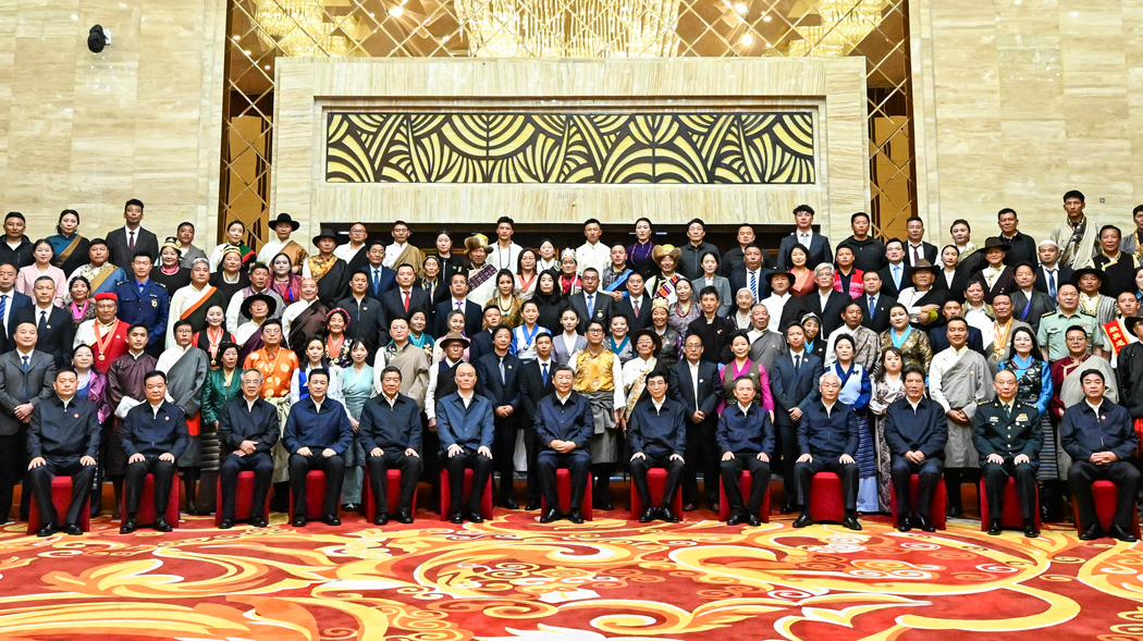 Xi urges concerted efforts for modernization when meeting representatives from across Xizang
