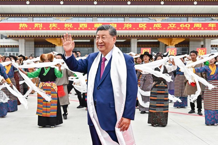 Xi charts course for Xizang as region celebrates 60 years' historic progress