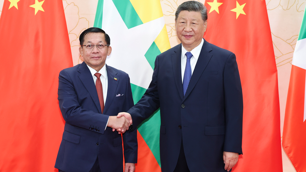 Xi meets Myanmar's acting president