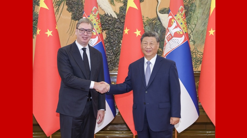 Xi meets Serbian president