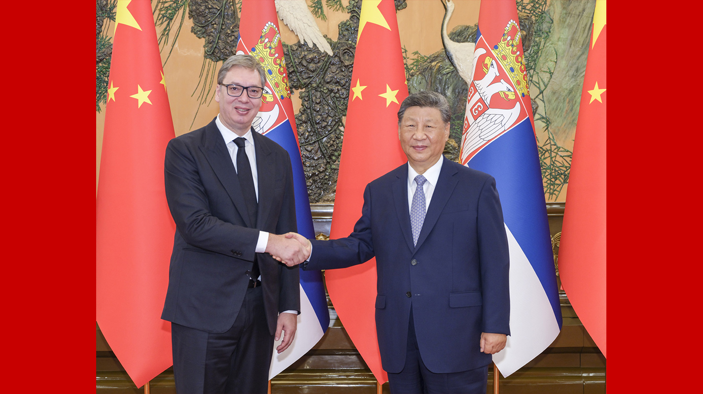 Xi meets Serbian president