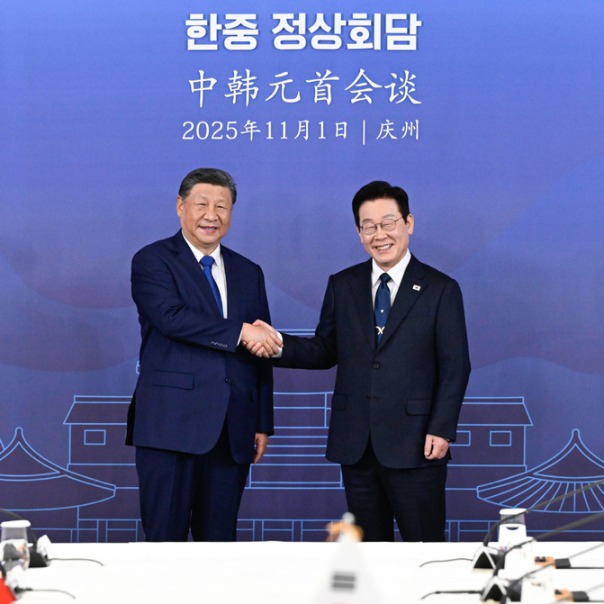 Xi holds talks with S. Korean president