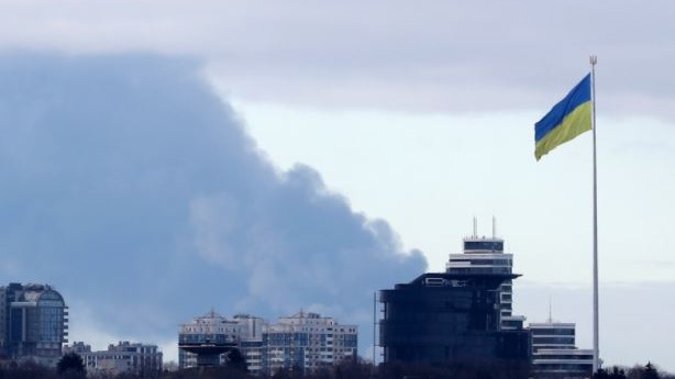 10 Kyiv buildings on fire after Russian strikes