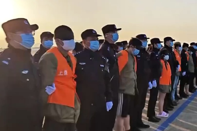 China brings home 1,178 telecom fraud suspects from Myanmar