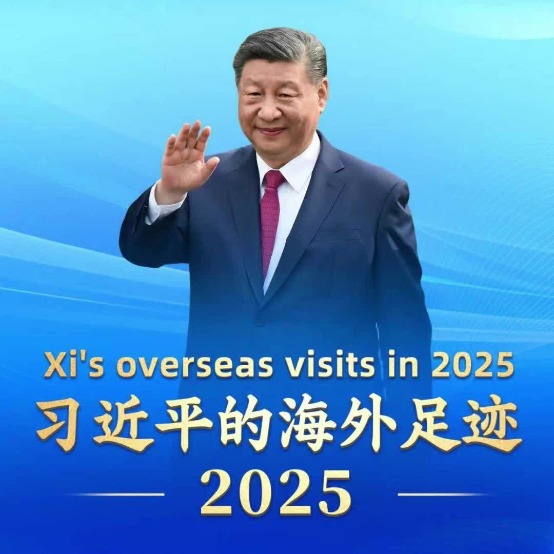 Xi's overseas visits in 2025
