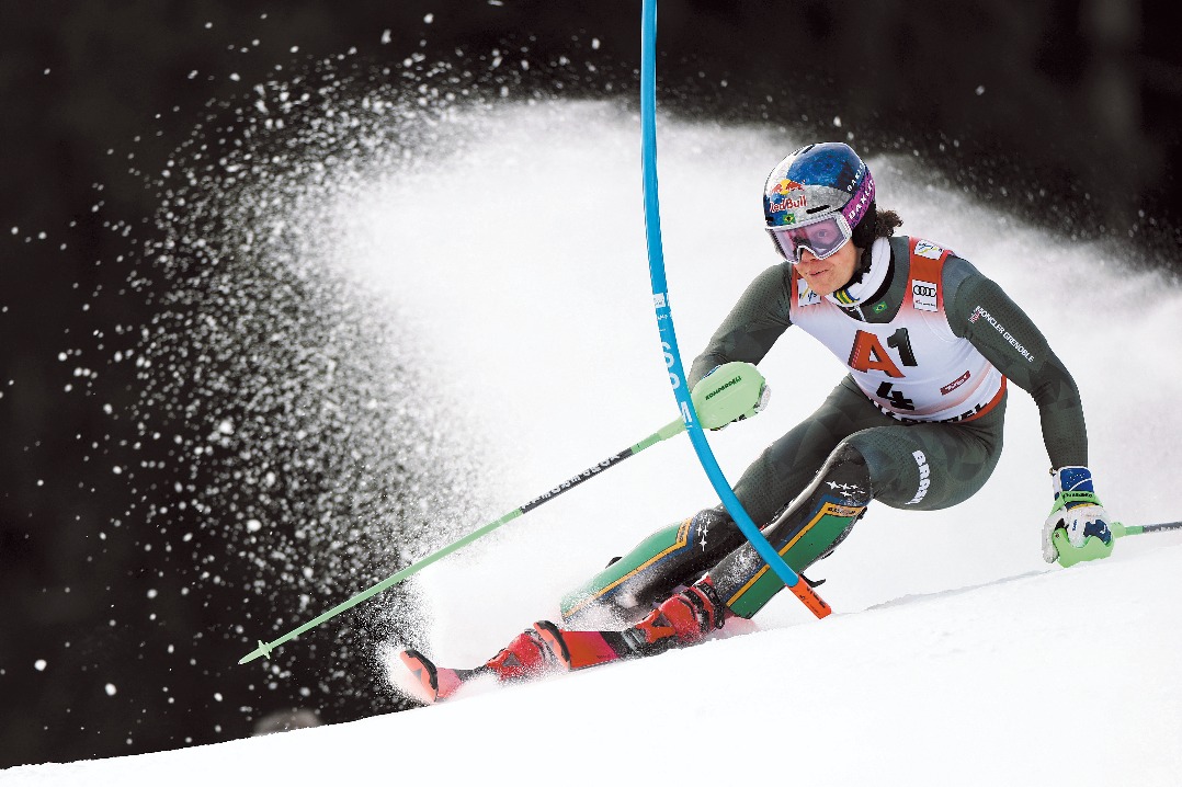 Brazilian skier out to make history