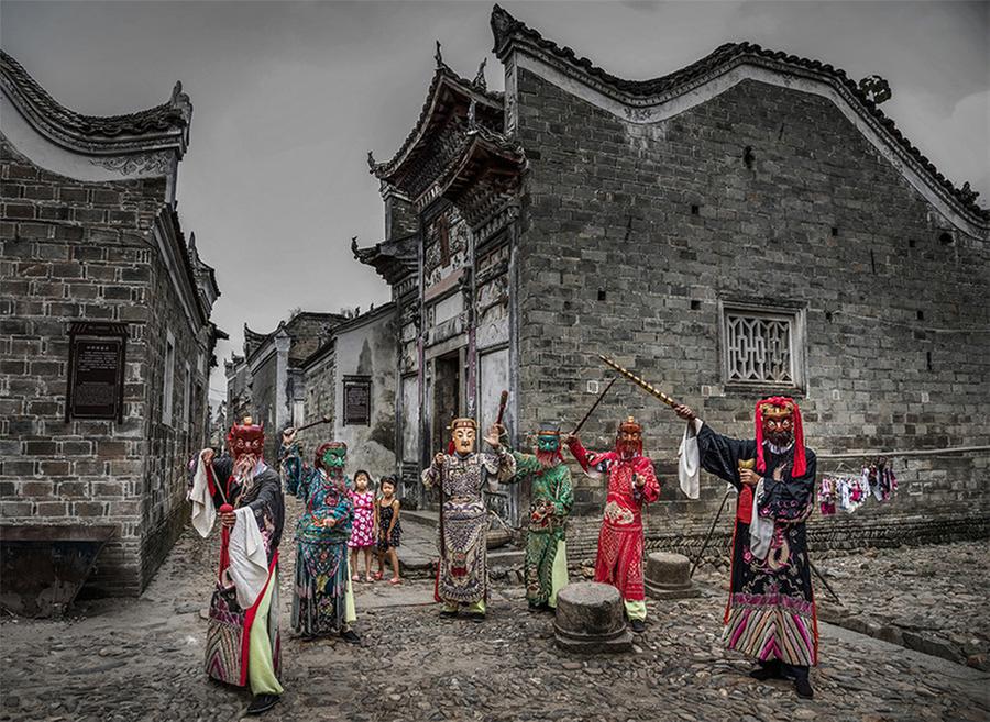 Chinese Surrounding Villages Perform Famous Ansai Editorial Stock Photo -  Stock Image