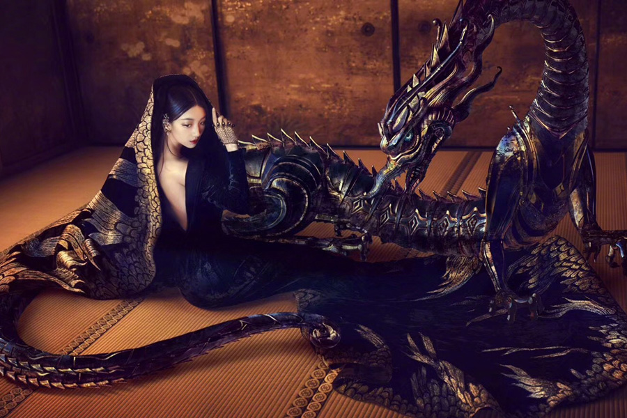 Actress Zhou Dongyu poses for the fashion magazine 