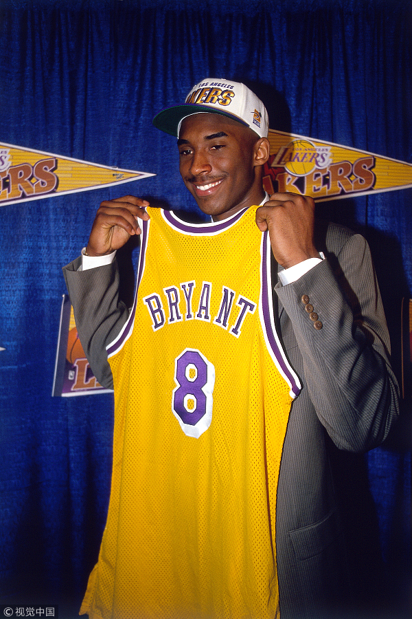 Lakers Nation on X: On this day in #Lakers history, Kobe Bryant was  selected 13th overall in the 1996 NBA Draft.    / X