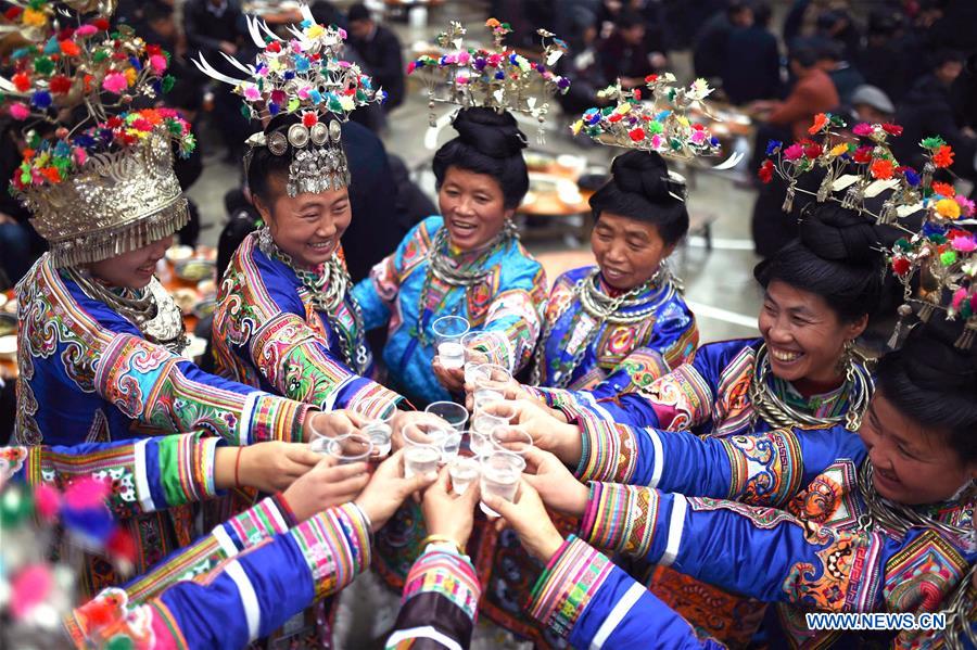 Chinese ethnic minorities celebrate traditional new year festivals ...