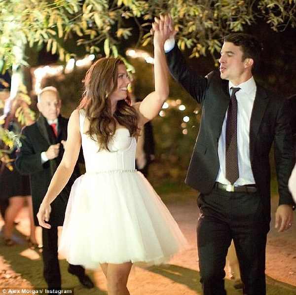 Alex Morgan married fellow footballer Servando Carrasco on New Year's Eve last year 